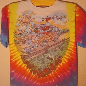 Grateful Dead Tie Dye Liquid Blue Men's T-shirt